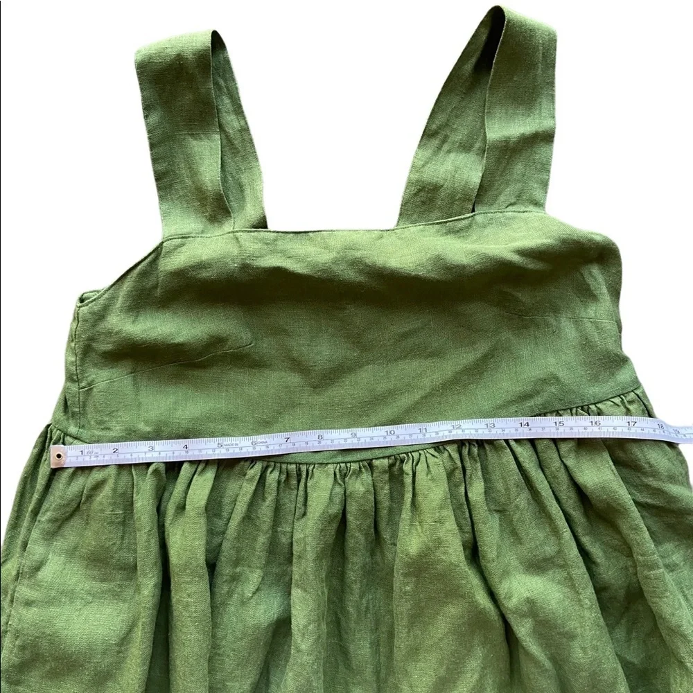 Yuki Buttons Handmade Linen Dress